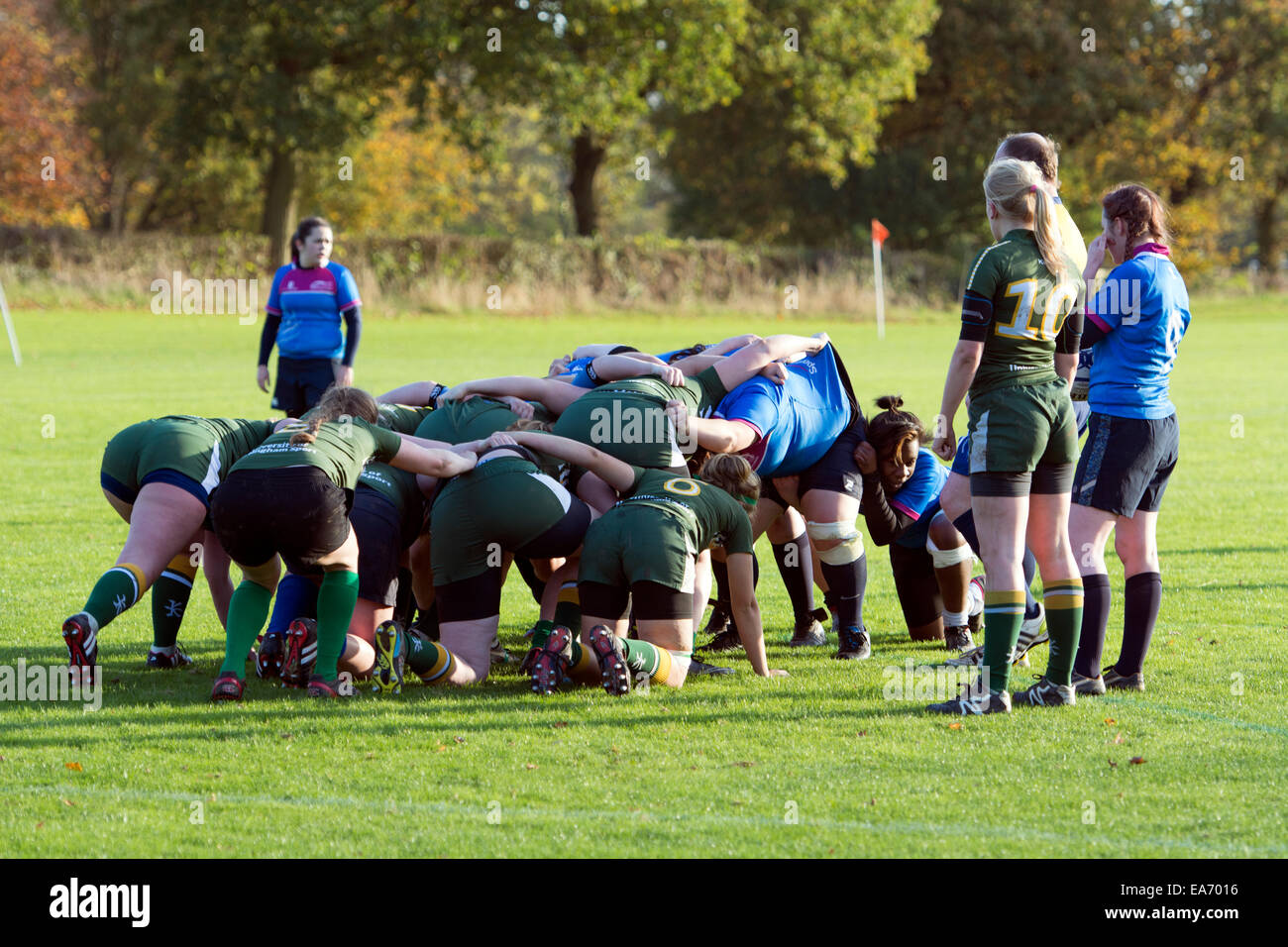 University sport, women`s Rugby Union, UK Stock Photo Alamy